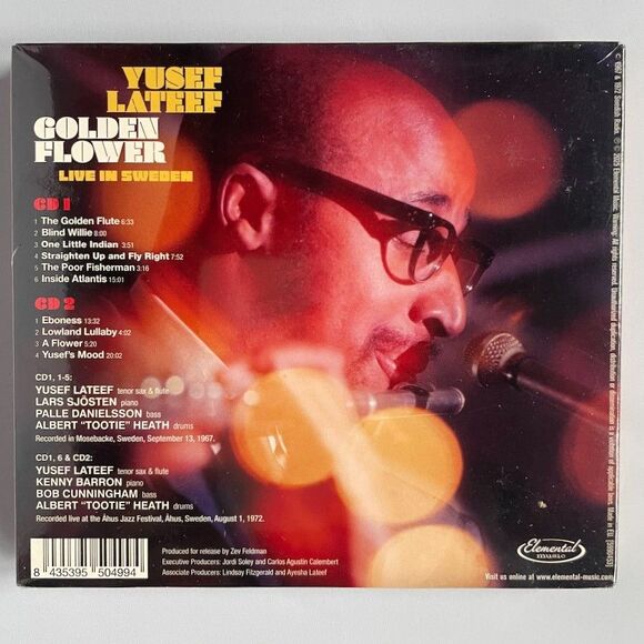 Yusef Lateef – Golden Flower: Live in Sweden – Limited Double CD, 2xCD, 2025 - Picture 3 of 3